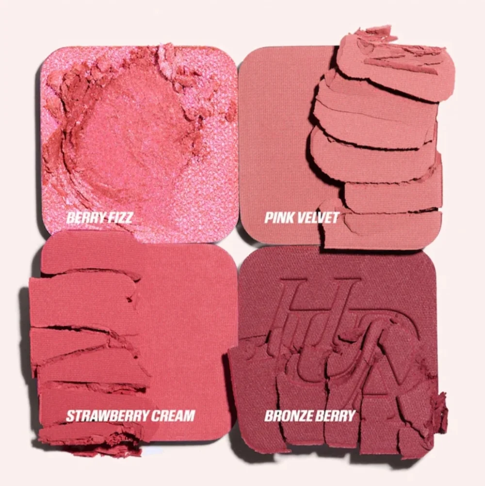 Huda Beauty Blush Filter Blurring Blushlighters Palette:Color-Rose Berry-NIB